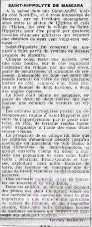 souvenirs algerien 1850 st hippolyte